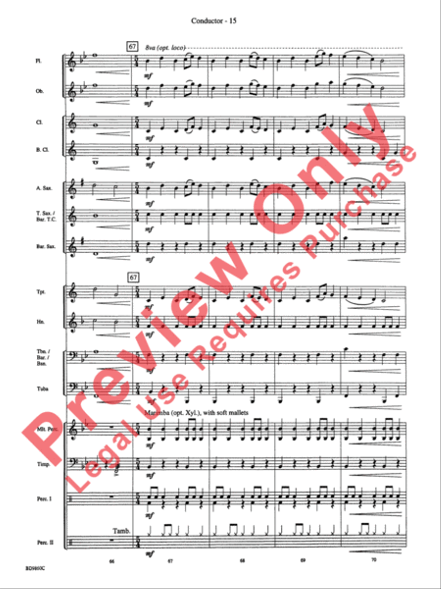 Quintilian Quintilian Concert Band scores gallery preview page 17