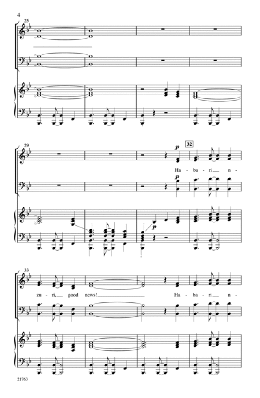 Habari Nzuri 4-Part scores gallery preview page 4