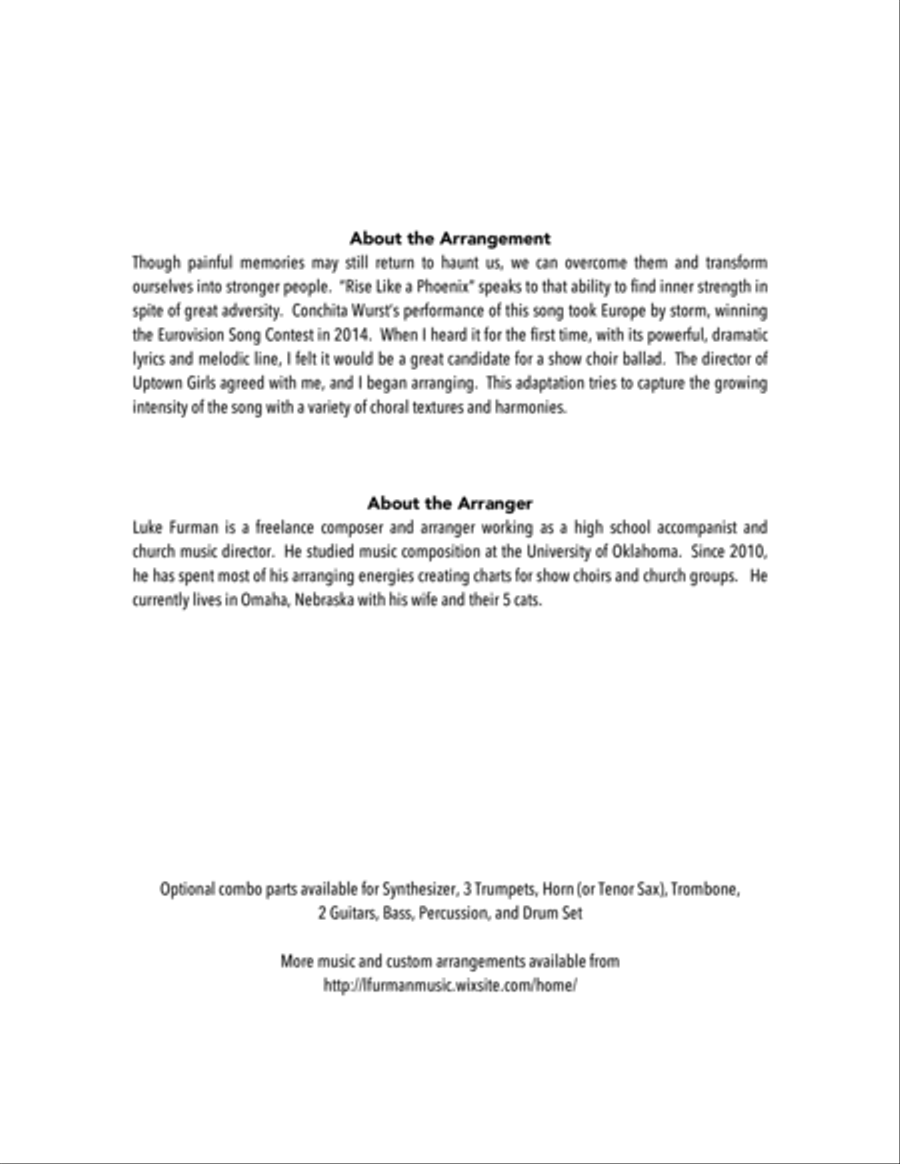 Rise Like A Phoenix 4-Part scores gallery preview page 2