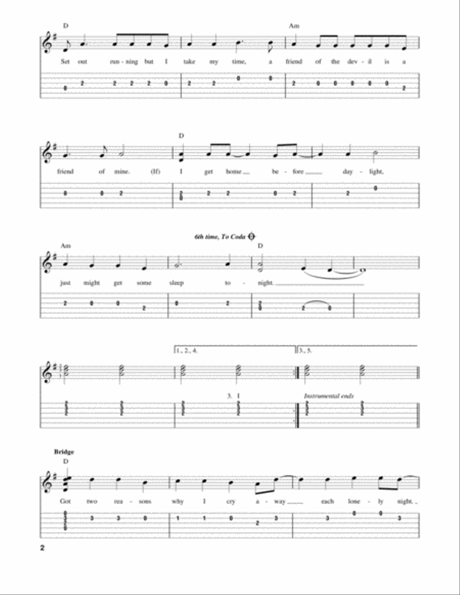 Friend Of The Devil Friend Of The Devil Acoustic Guitar scores gallery preview page 2