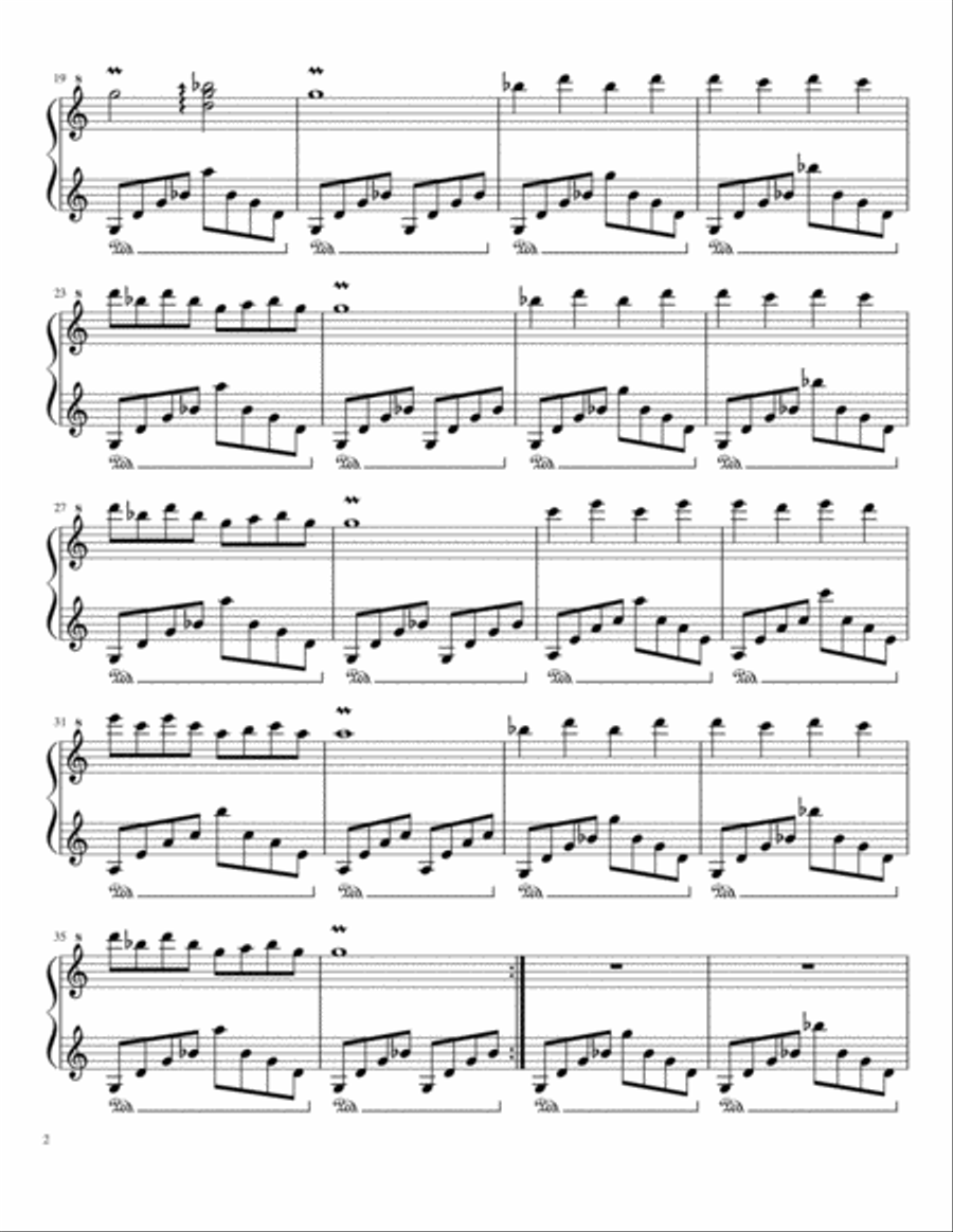 High On Sadness High On Sadness Piano Solo scores gallery preview page 2