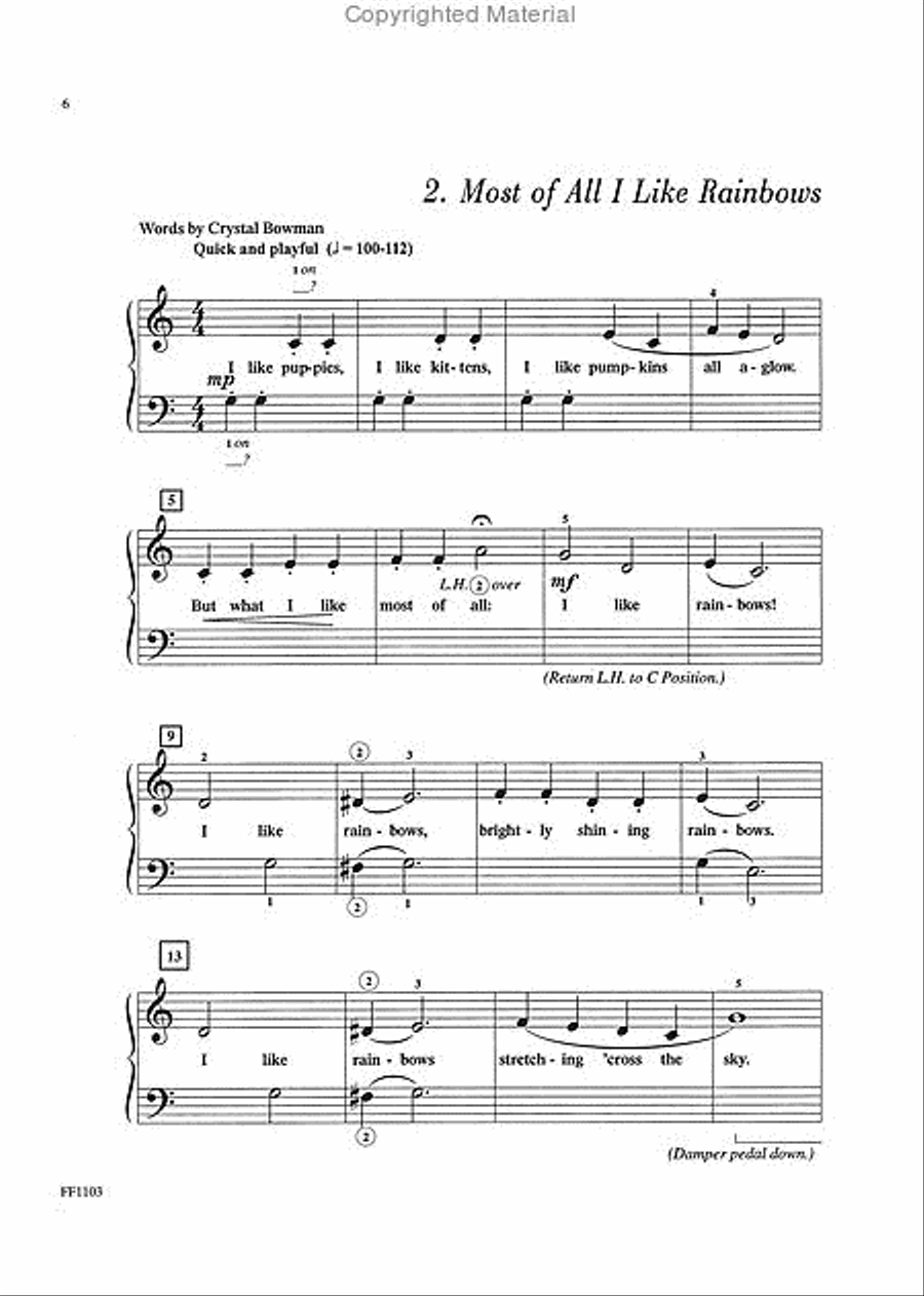 Once Upon a Rainbow – Book 1 Piano Method scores gallery preview page 4