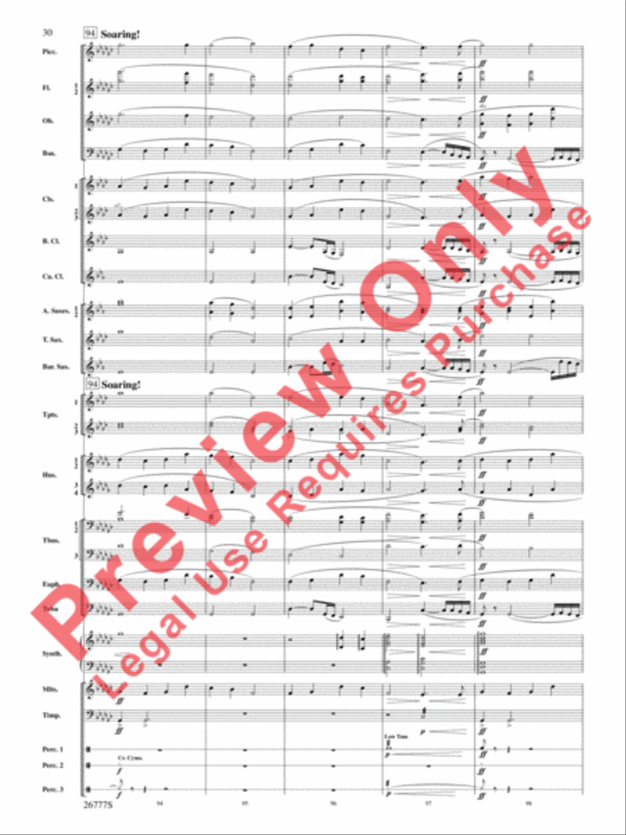 Soaring with John Williams Concert Band scores gallery preview page 31