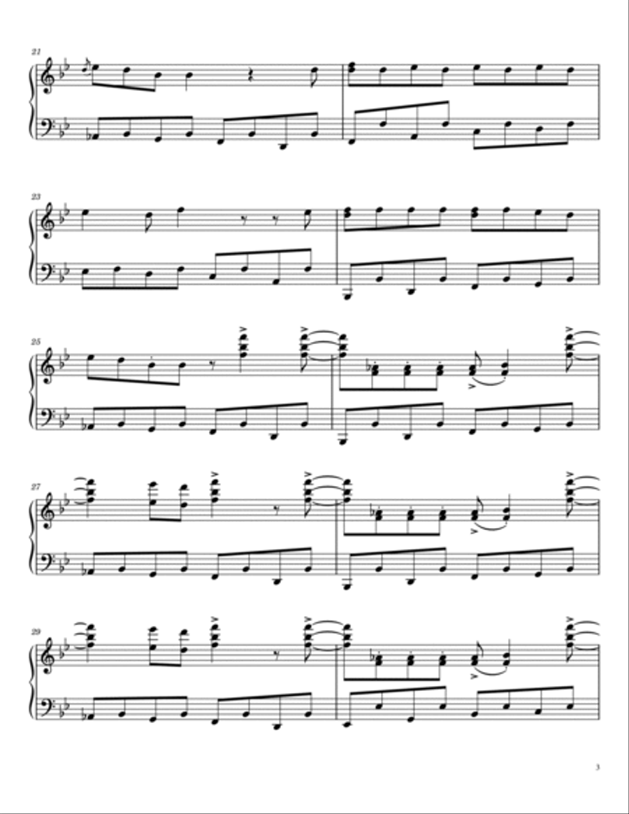 Johnny B. Goode Piano Solo scores gallery preview page 3