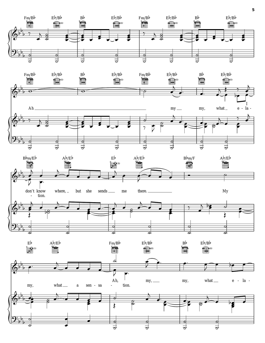 Good Vibrations Good Vibrations Piano, Vocal, Guitar scores gallery preview page 5