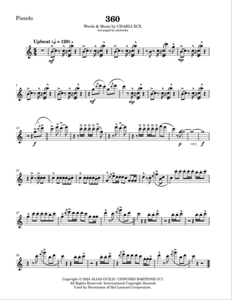 360 360 Marching Band scores gallery preview page 6