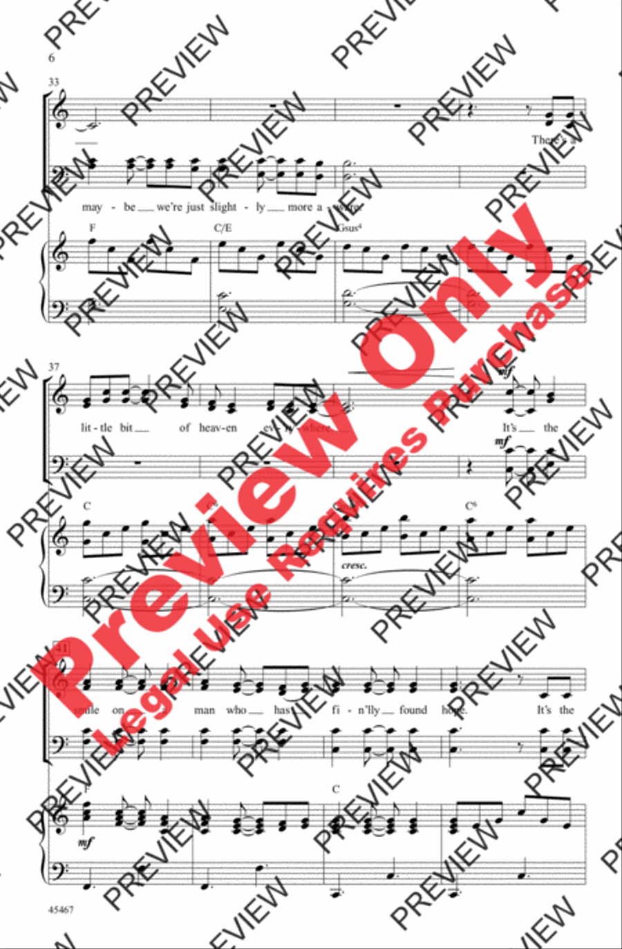 Heaven Everywhere 4-Part scores gallery preview page 5