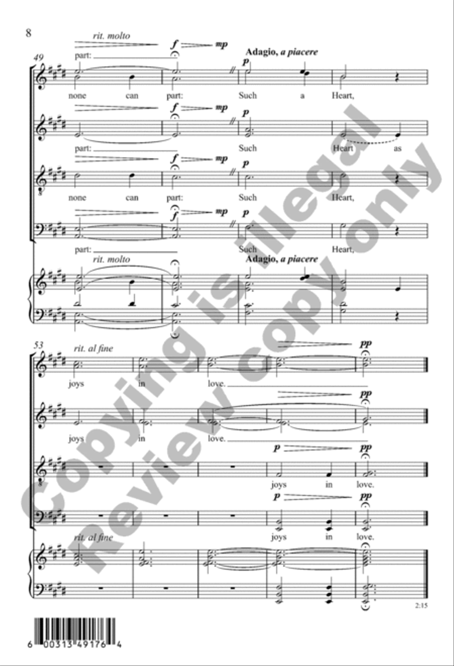 Come, My Way, My Truth, My Life Divisi scores gallery preview page 8