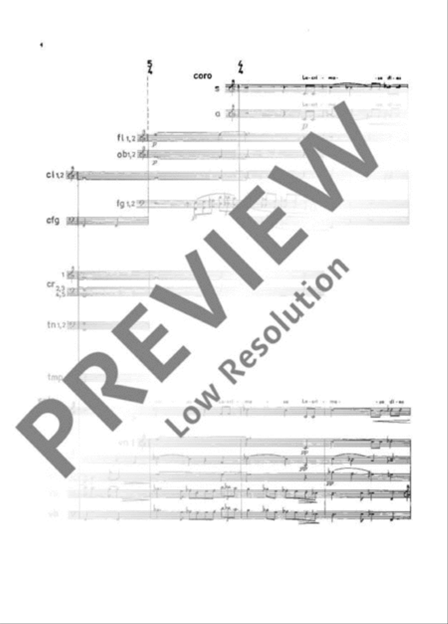 Lacrimosa Lacrimosa 4-Part scores gallery preview page 5