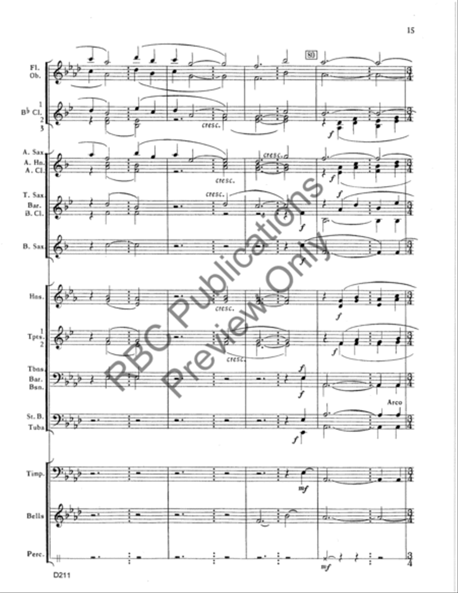 Gentle Journey Gentle Journey Concert Band scores gallery preview page 16
