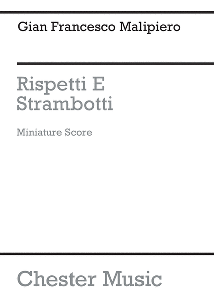 Rispetti E Strambotti String Quartet