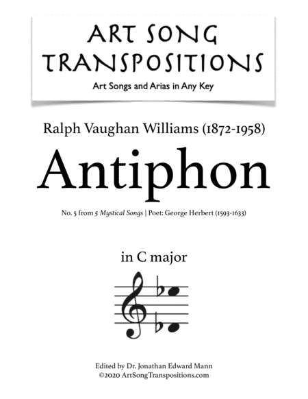 Antiphon (transposed to C major)