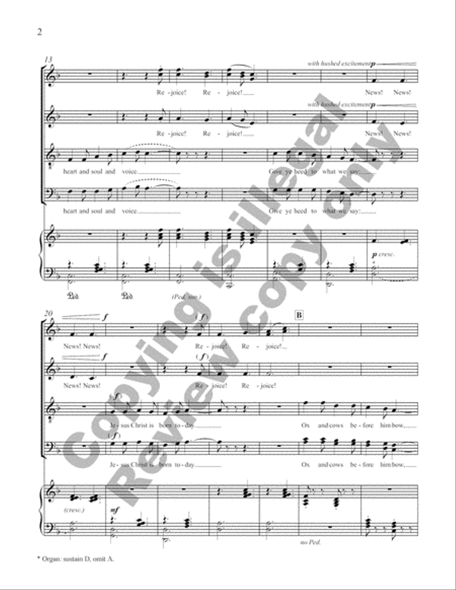 Rejoice!: 3. Good Christian Friends Rejoice! 4-Part scores gallery preview page 13