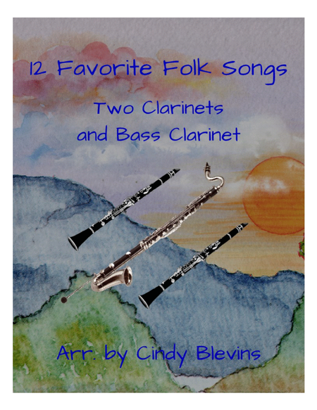 12 Favorite Folk Songs, Two Clarinets or Bass Clarinet image number null