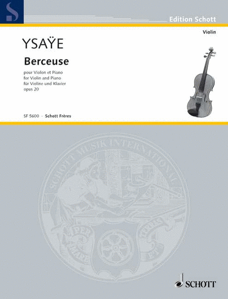 Berceuse, Op. 20 Violin And Piano Reduction (from Orchestra)