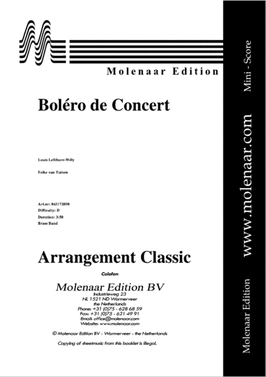 Bolero de Concert Brass Band scores gallery preview page 2