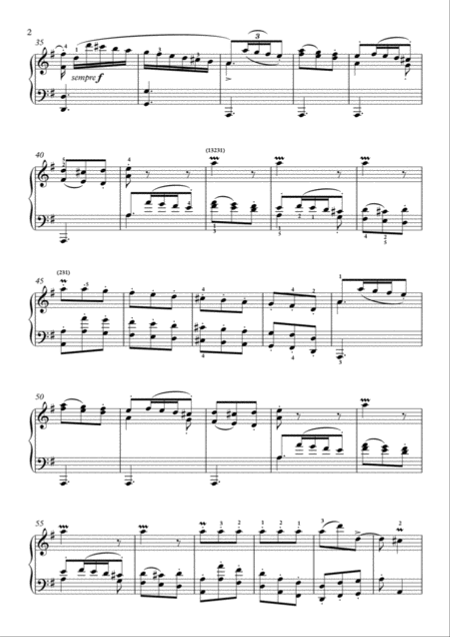 Scarlatti-Sonata in G-Major L.254 K.538(piano) Piano Solo scores gallery preview page 3