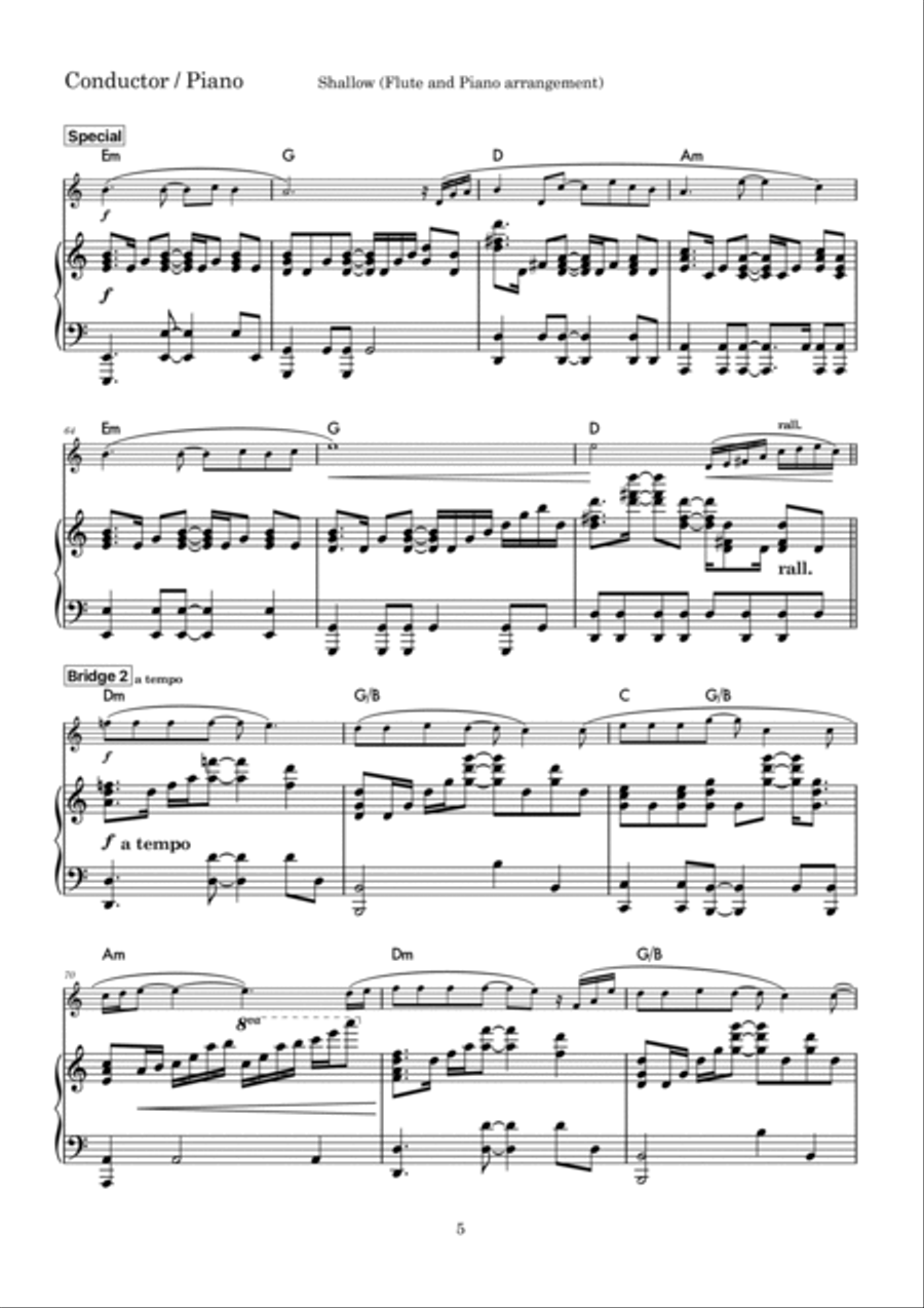 Shallow Shallow Flute Solo scores gallery preview page 5