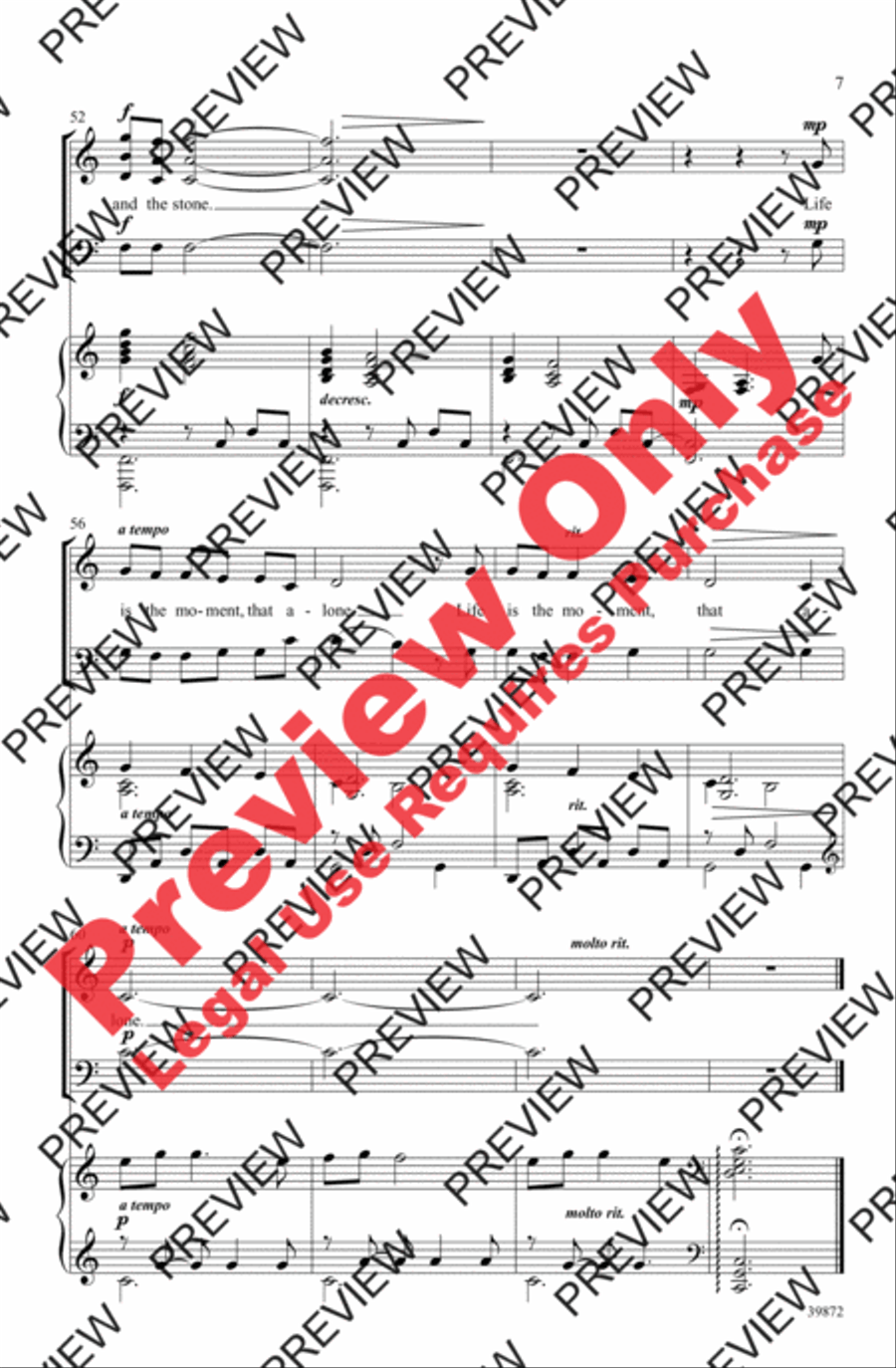 What Is Life? 3-Part scores gallery preview page 7