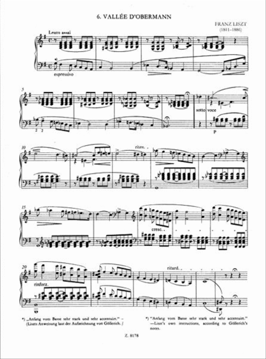 Vallee d'Obermann Annees de Pelerinage Piano Solo scores gallery preview page 2