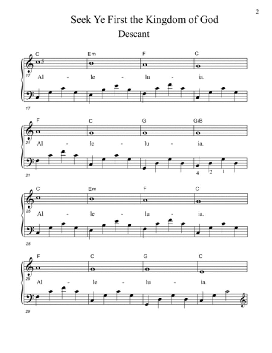 Seek Ye First Voice scores gallery preview page 2
