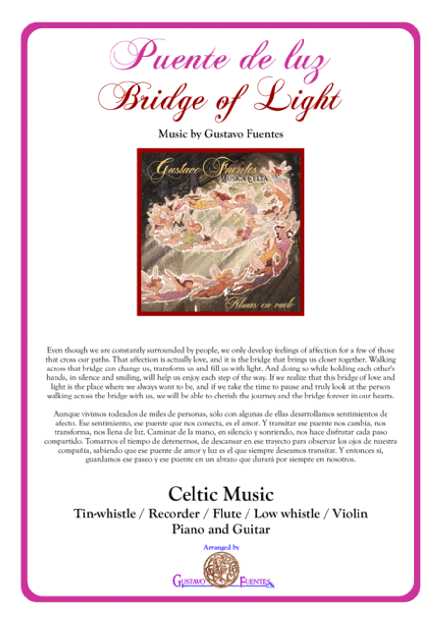Puente de luz (Bridge of Light), Celtic Song by Gustavo Fuentes Woodwind Ensemble scores gallery preview page 1
