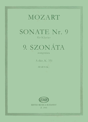 Book cover for Sonate #9 In A K 331-pno