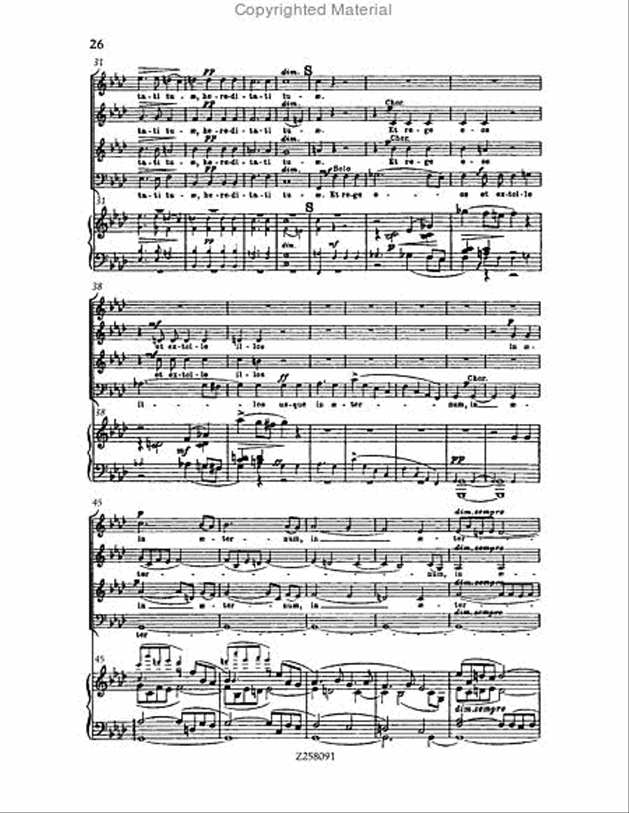 Te Deum, WAB 45 (1886 revision) Choir scores gallery preview page 26