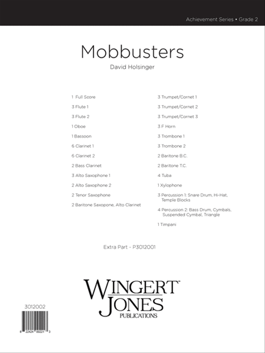 Mobbusters (Score) Concert Band scores gallery preview page 1