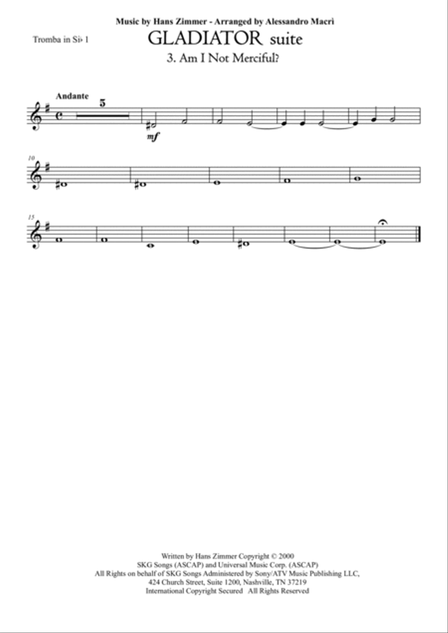 Am I Not Merciful? Brass Ensemble scores gallery preview page 5