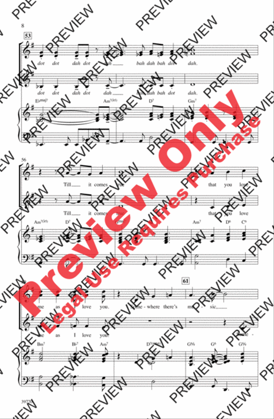How High the Moon Women's Choir scores gallery preview page 8