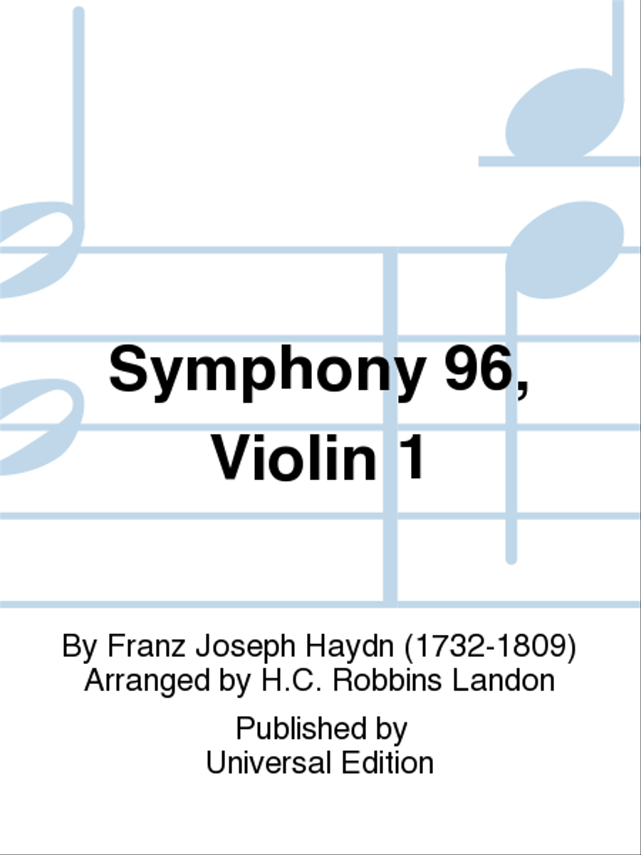 Symphony 96, Violin 1 Orchestra scores gallery preview page 1