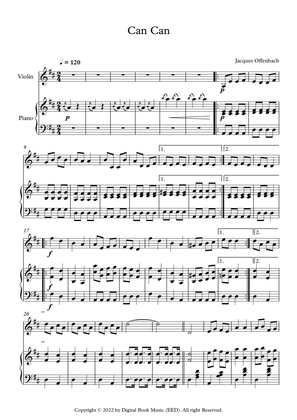 Can Can - Jacques Offenbach (Violin + Piano)