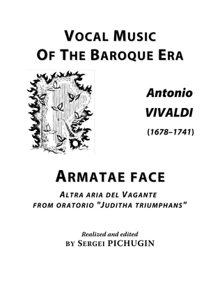 Book cover for VIVALDI, Antonio: Armatae face, aria from the oratorio "Juditha triumphans", arranged for Voice and