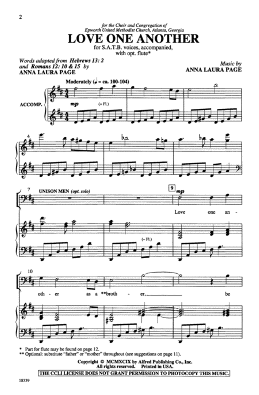 Love One Another Love One Another 4-Part scores gallery preview page 2