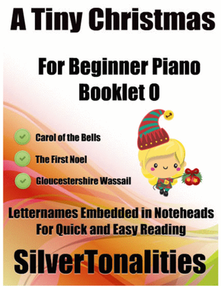 Book cover for A Tiny Christmas for Beginner Piano Booklet O