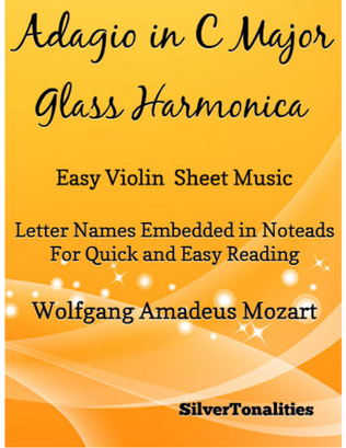 Adagio in C Major Glass Harmonica Easy Violin Sheet Music