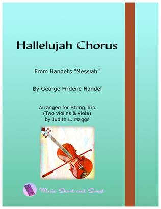 Hallelujah Chorus for 2 Violins and Viola