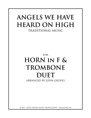Angels We Have Heard On High - French Horn & Trombone Duet