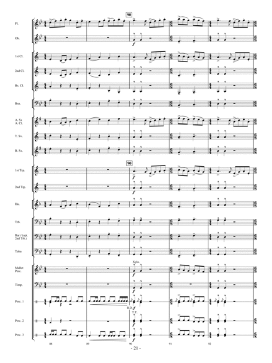 Panther In The Sky Concert Band scores gallery preview page 20