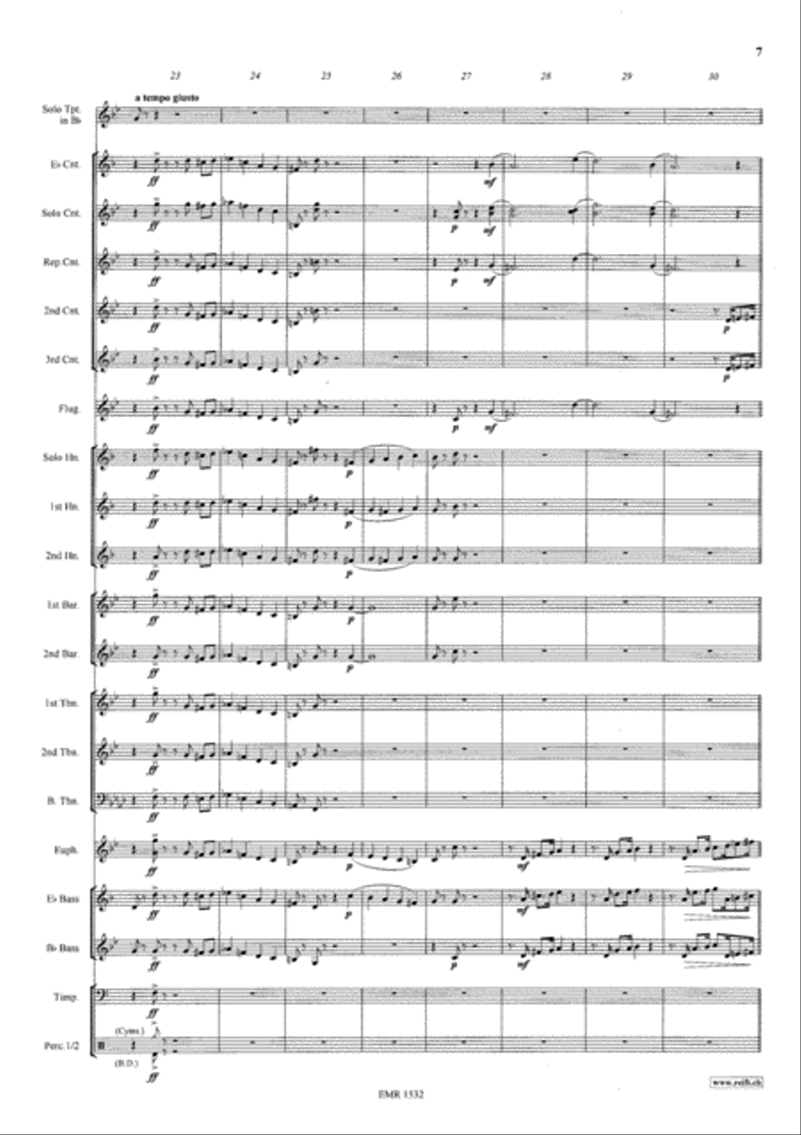 Konzertstuck No. 1 Brass Band scores gallery preview page 8