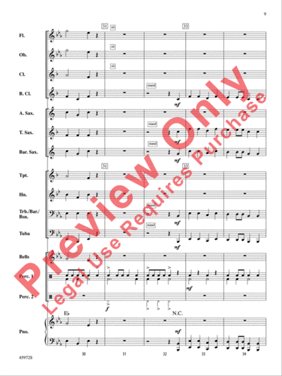 Pop Goes the Band Pop Goes the Band Concert Band scores gallery preview page 10