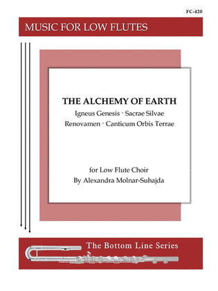 Book cover for The Alchemy of Earth for Low Flute Choir