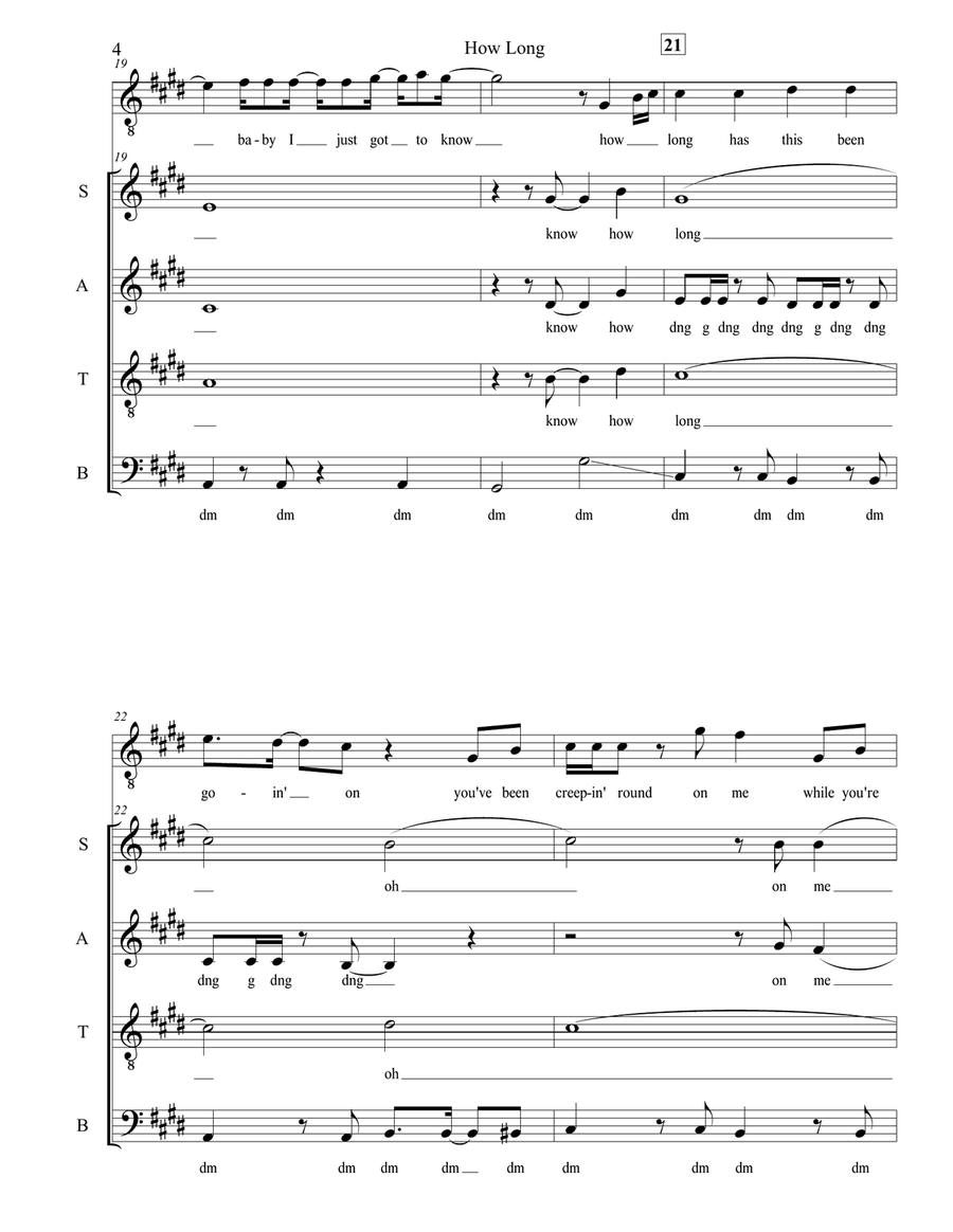 How Long 4-Part scores gallery preview page 4