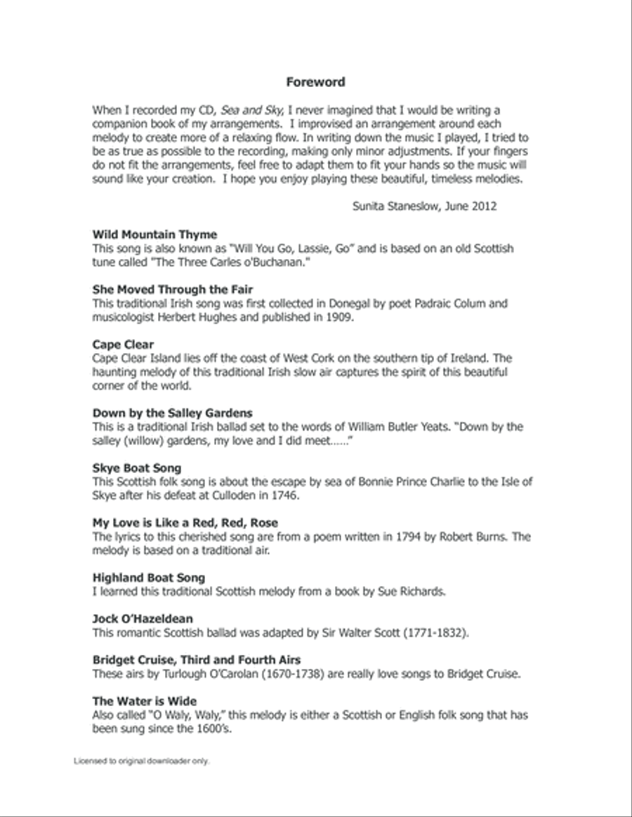 Sea and Sky Sea and Sky Harp scores gallery preview page 3