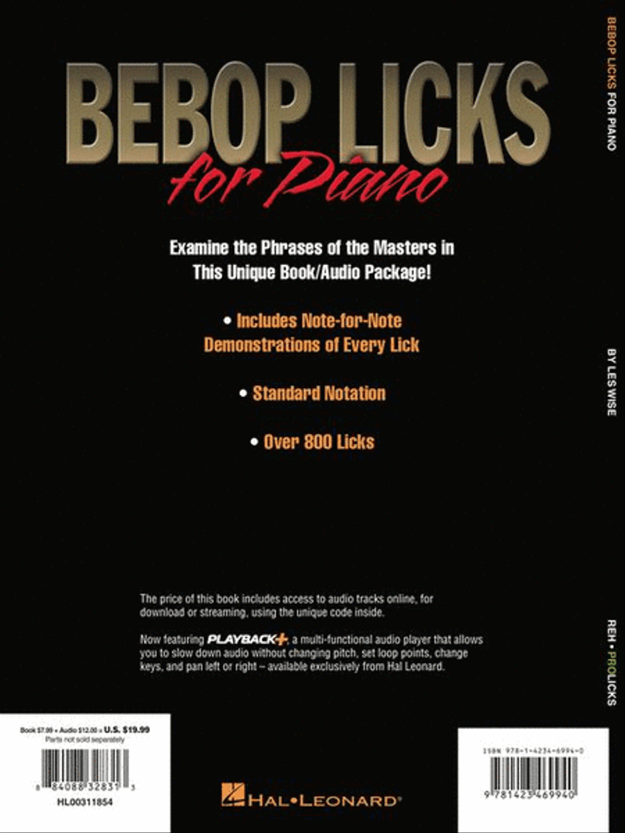 Bebop Licks for Piano Piano Method scores gallery preview page 9