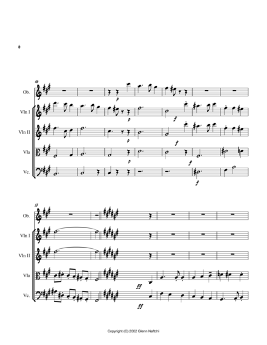 Song for Mom Chamber Orchestra scores gallery preview page 6