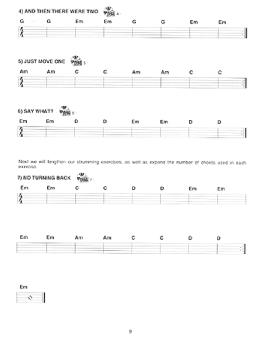 Basic Guitar Strumming and Fingerpicking Flatpicking Guitar scores gallery preview page 5