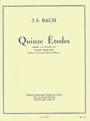 Book cover for 15 Etudes Clarinette
