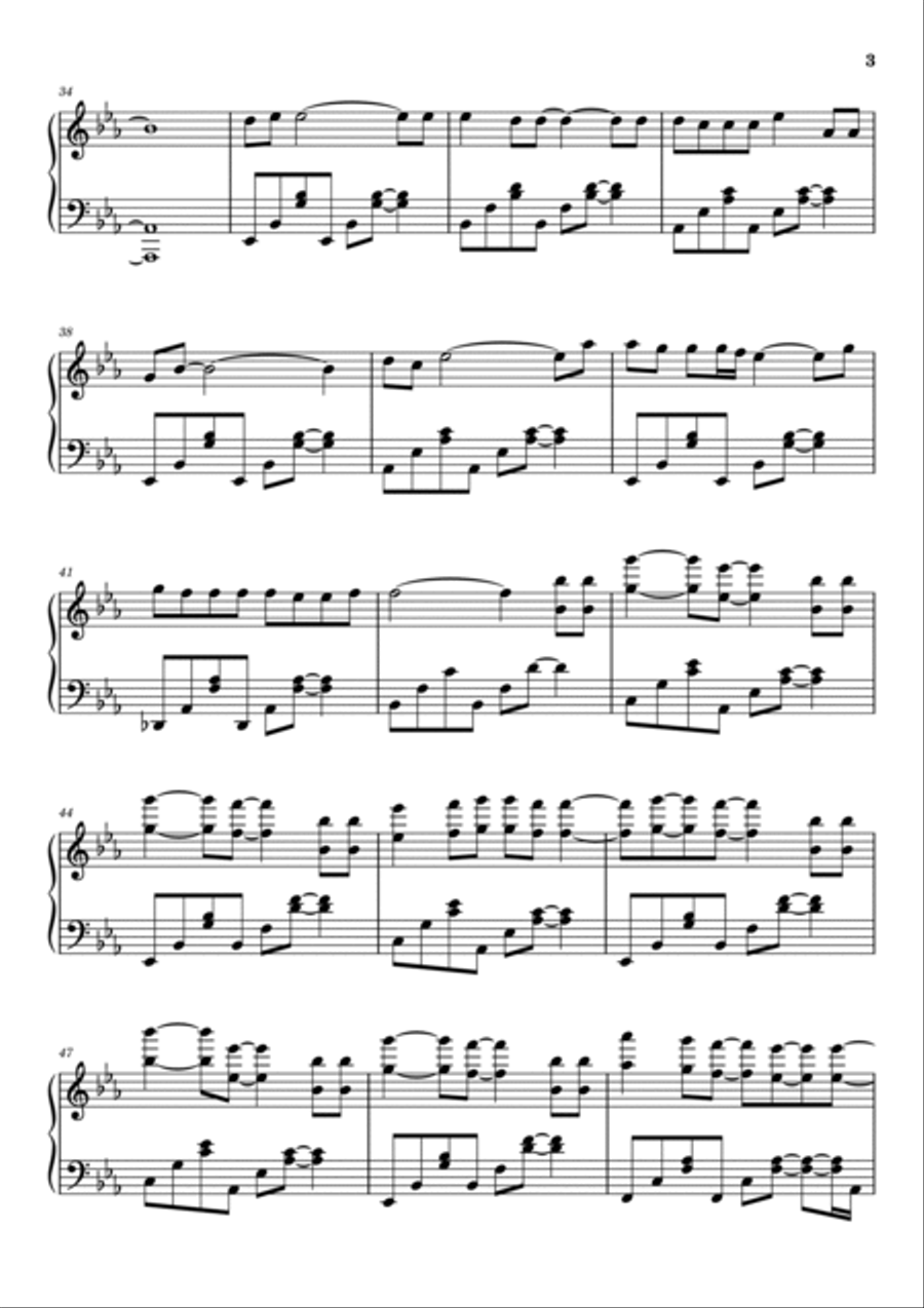 Here I Am Piano Solo scores gallery preview page 3